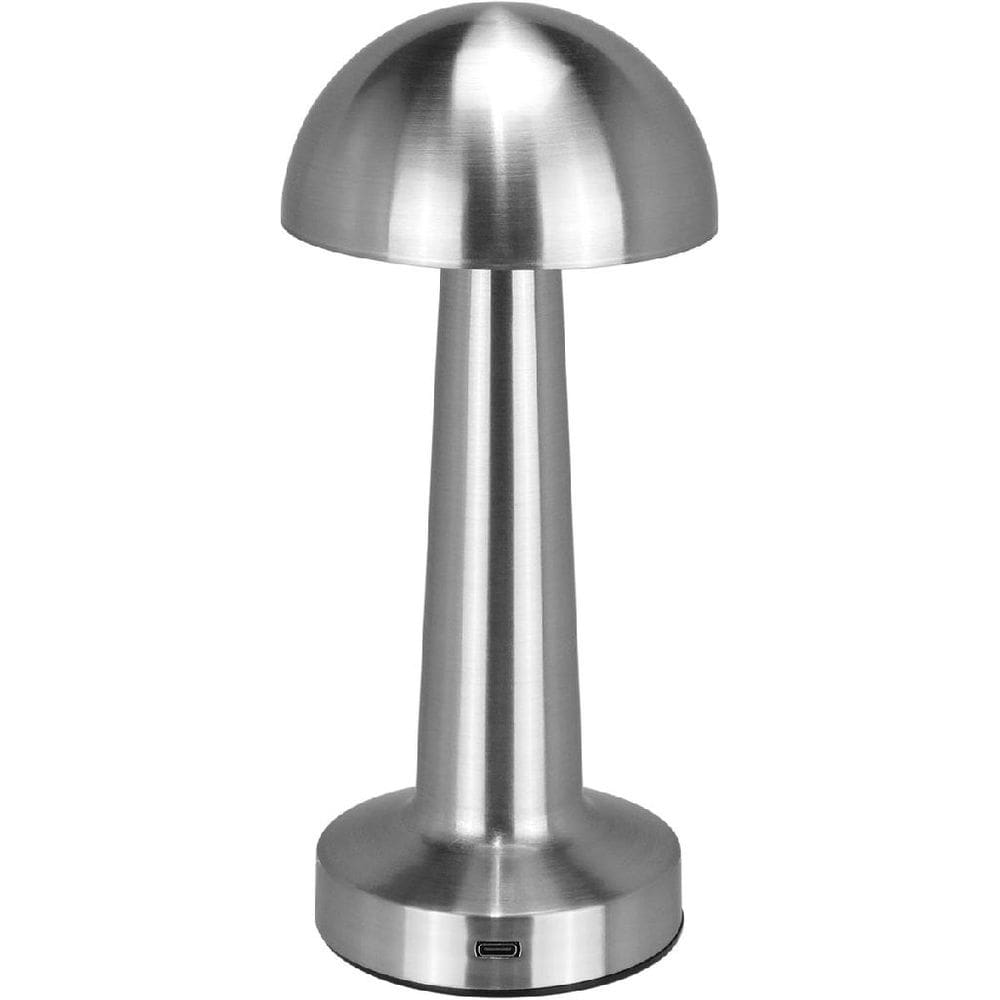LUMINARIA DECORATIVA ENFEITE DE MESA LED USB HOME&CO METAL 22x9x9cm PRATA
