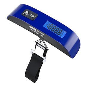 Balança de bagagem Dr.meter PS02 eletrônica de 50 kg com LCD azul