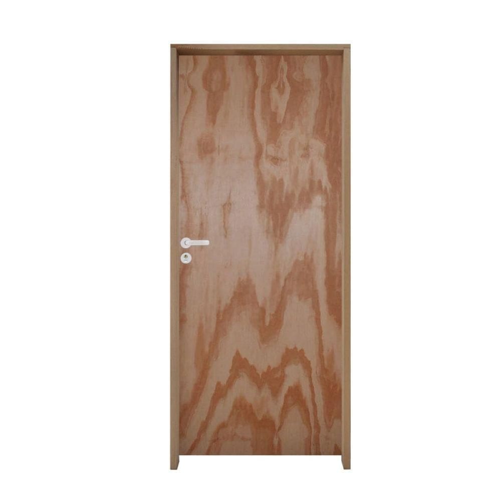 Porta Lisa Mescla Batente Ecológico 14 Cm Fechadura Externa Cromada 72 X 2.10 Direito - Hale