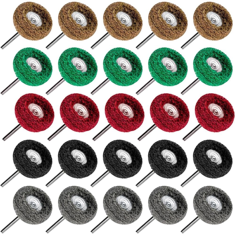 Kit 25 Escovas De Polimento Nylon G120 A G800 Micro Retífica