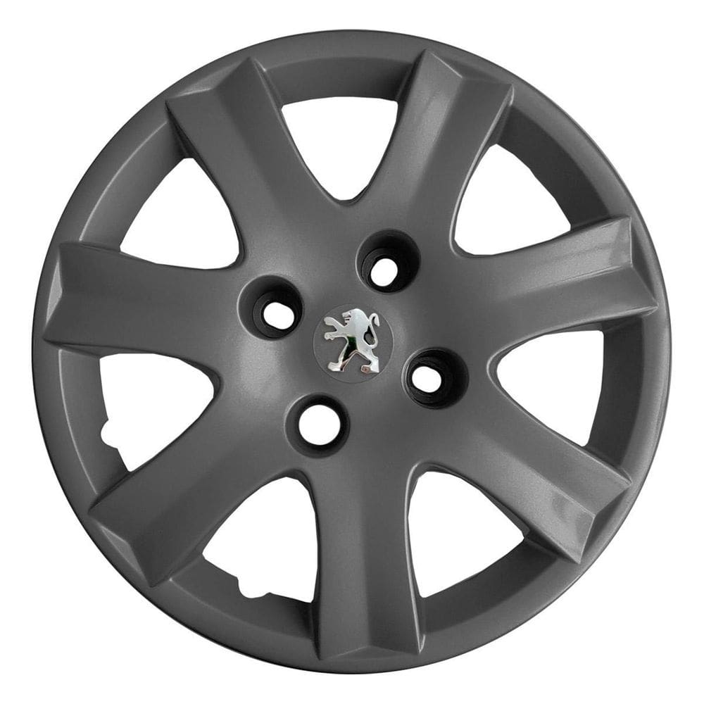 1X Calota Peugeot 206 207 208 Aro 14 Grafite Emb Boton 867Cb