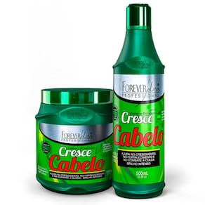 Kit Cresce Cabelo Shampoo  Mascara Forever Liss Profissional
