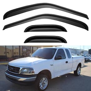 Protetores de chuva de janela YAUTEC para Ford F150 SuperCab 1997-2003