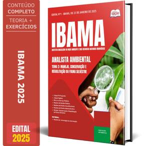 Apostila Ibama 2025 Analista Ambiental Tema 2: Manejo,