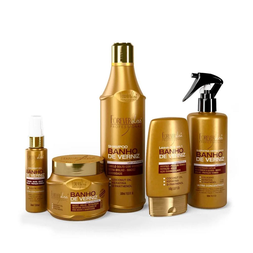 Kit Banho de Verniz Forever Liss Shampoo 500ml