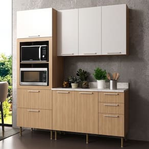 Cozinha Modulada 3 Peças com Tampo Tulipa Tecno Mobili
