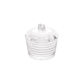 Açucareiro Cristal Com Tampa Colmeia 10cm Lyor Transparente