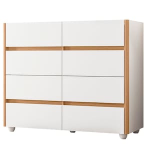 Cômoda Aparador 8 Gavetas com Tampo Estilo Bandeja Eternity