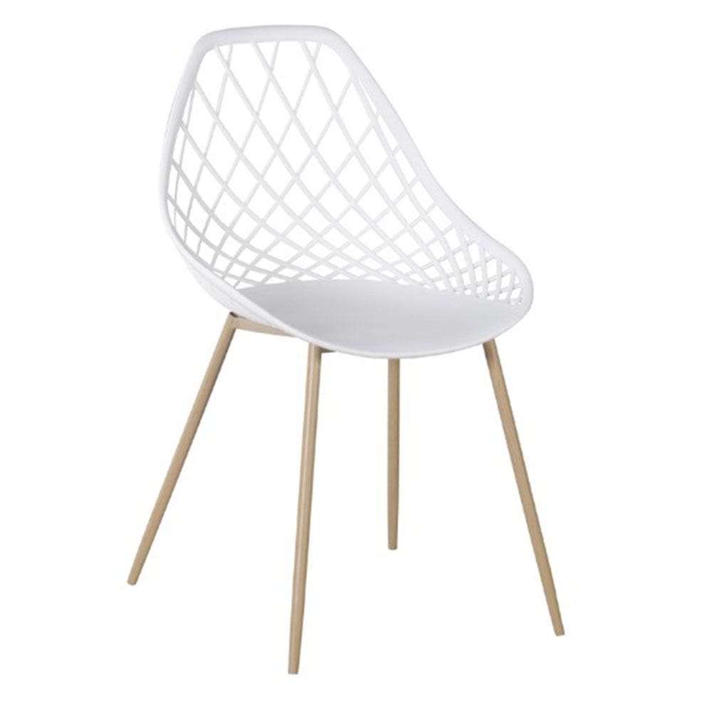 Cadeira Cloe Base Aço - Branca