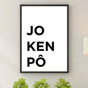 Quadro Decorativo Jokenpô 33X24Cm - Com Vidro
