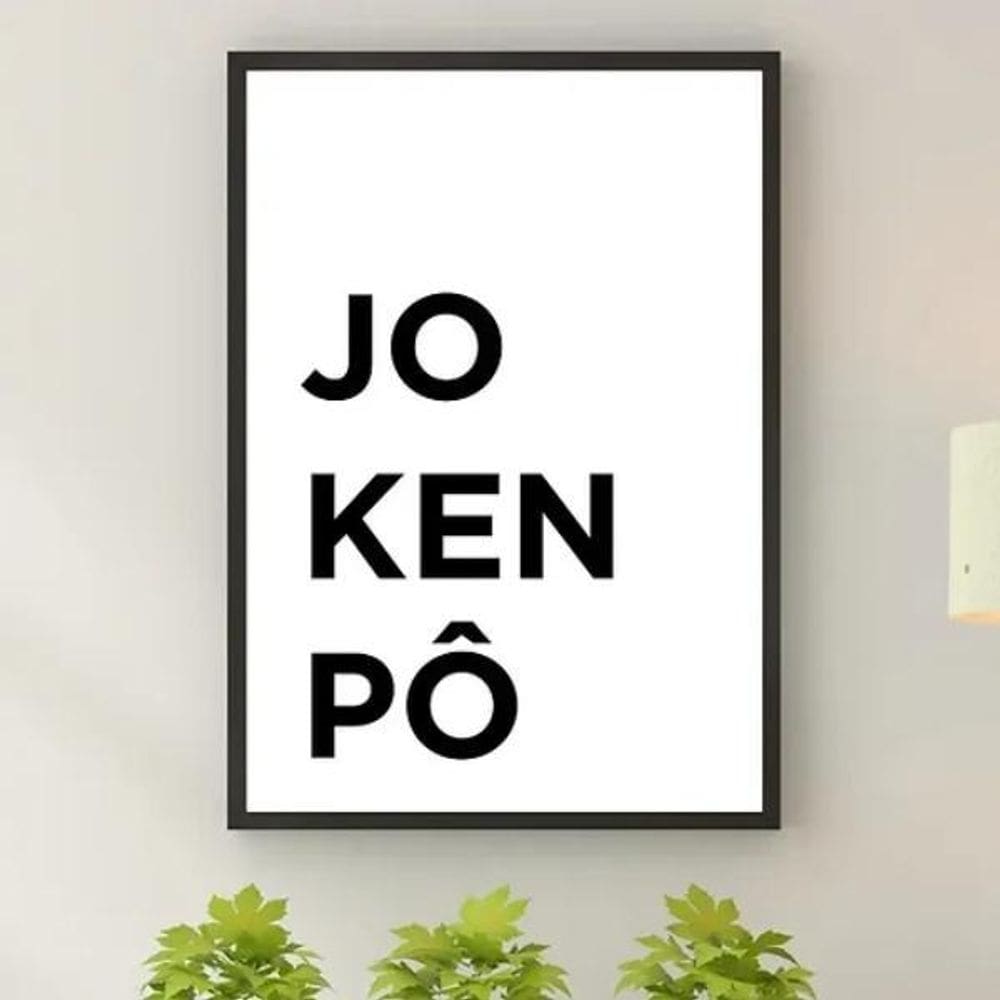Quadro Decorativo Jokenpô 24X18Cm