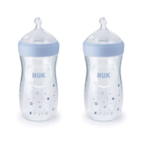 Mamadeiras NUK Simply Natural, 9 onças, 270 ml, 2 unidades (pacote com 1)