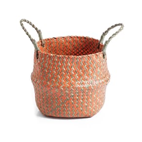 Cesto Duo Com Alças 27Cm De Seagrass - Oikos