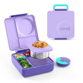 Lancheira Bento isolada Omie OmieBox com jarra térmica para alimentos