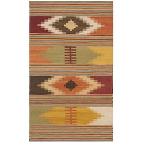 Tapete Accent Safavieh Kilim Collection 60x90cm de lã vermelha