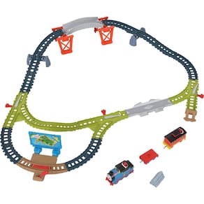 Conjunto de trem de brinquedo Thomas & Friends Talking Thomas com carro de freio
