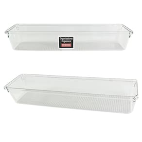 Organizador de Gavetas Transparente 30x8 Durável Resistente