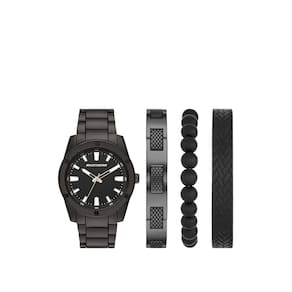 Conjunto de relógios Skechers para homens com pulseira resistente à água de 30 m