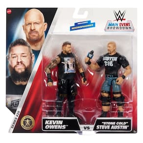 Pacote com 2 bonecos de ação Mattel WWE Main Event Championship