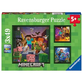 Conjunto de quebra-cabeças Ravensburger Minecraft Biomas 3x49 peças
