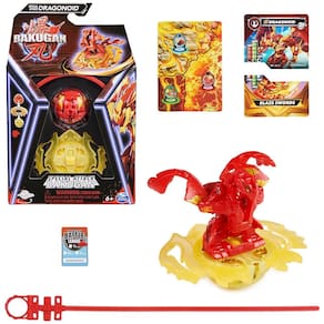 Boneco de ação Bakugan Special Attack Dragonoid com cartas