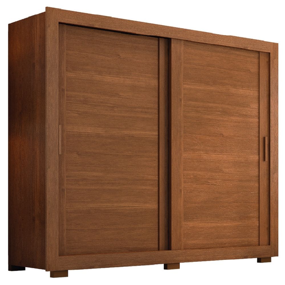 Guarda Roupas Casal 2 Portas de Correr 4 Gavetas Titanium Zanzini