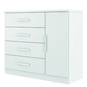 Cômoda Sapateira 4 Gavetas 1 Porta Genova Plus Zanzini