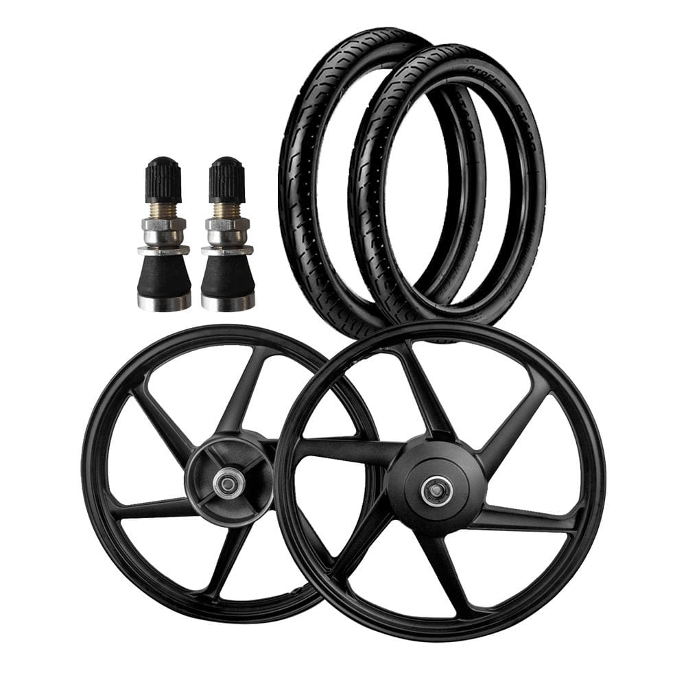 Par Roda Liga Leve Cg 150 + Par Pneus Vipal Sem Camara Freio Tambor + Bico