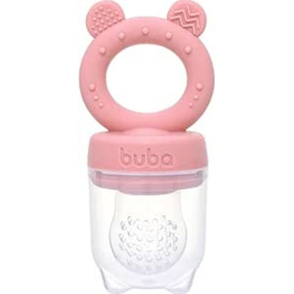 Porta-Frutinhas Introdução Alimentar Mordedor com Texturas em Silicone Buba
