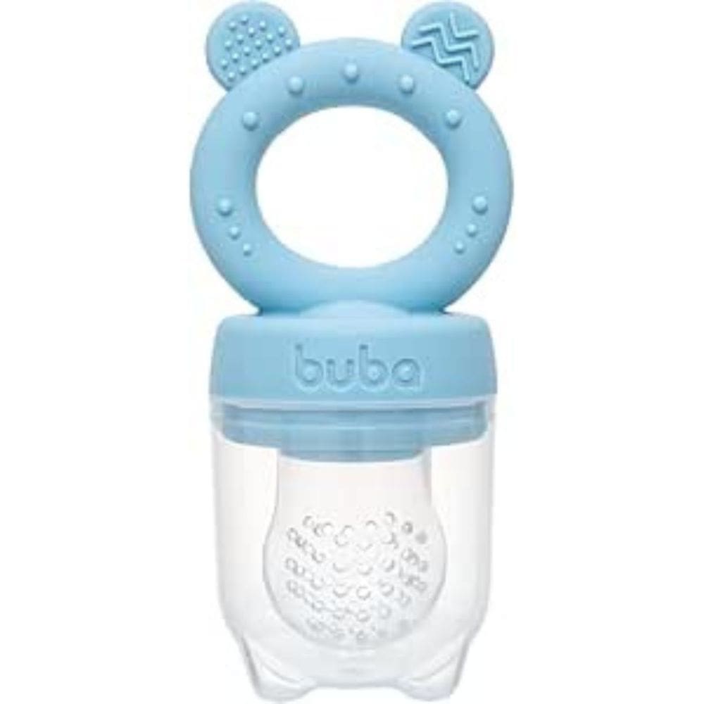Porta-Frutinhas Ursinho Introdução Alimentar Mordedor em Silicone BPA Free Buba