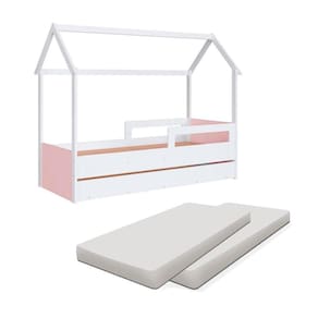 Bicama Casinha Com 2 Colchões Solteiro Sonho Shop JM