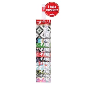 Kit Embalagem Cromus Clip Strip Cromus Estampa Masculina Lisa 45x59cm