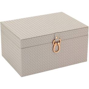 HOME&CO URANUS CAIXA ORGANIZADORA 19x35x25cm SINTÉTICO CREME