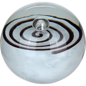 ADORNO DECORATIVA ENFEITE HOME&CO VIDRO 10x10x10cm MARROM