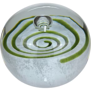 ADORNO DECORATIVO ENFEITE HOME&CO VIDRO 10x10x10cm VERDE
