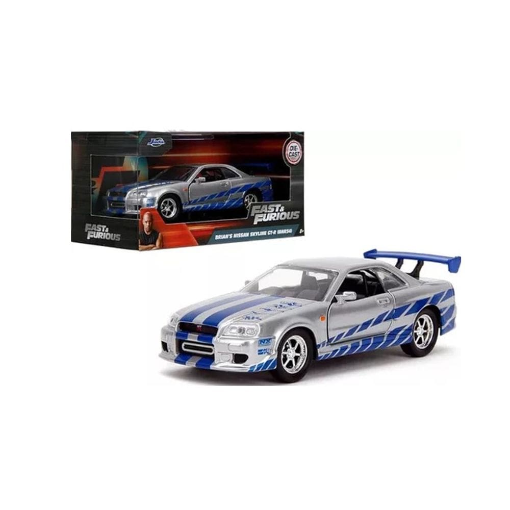 Miniatura Nissan Skyline GTR R34 Velozes e Furiosos - Jada