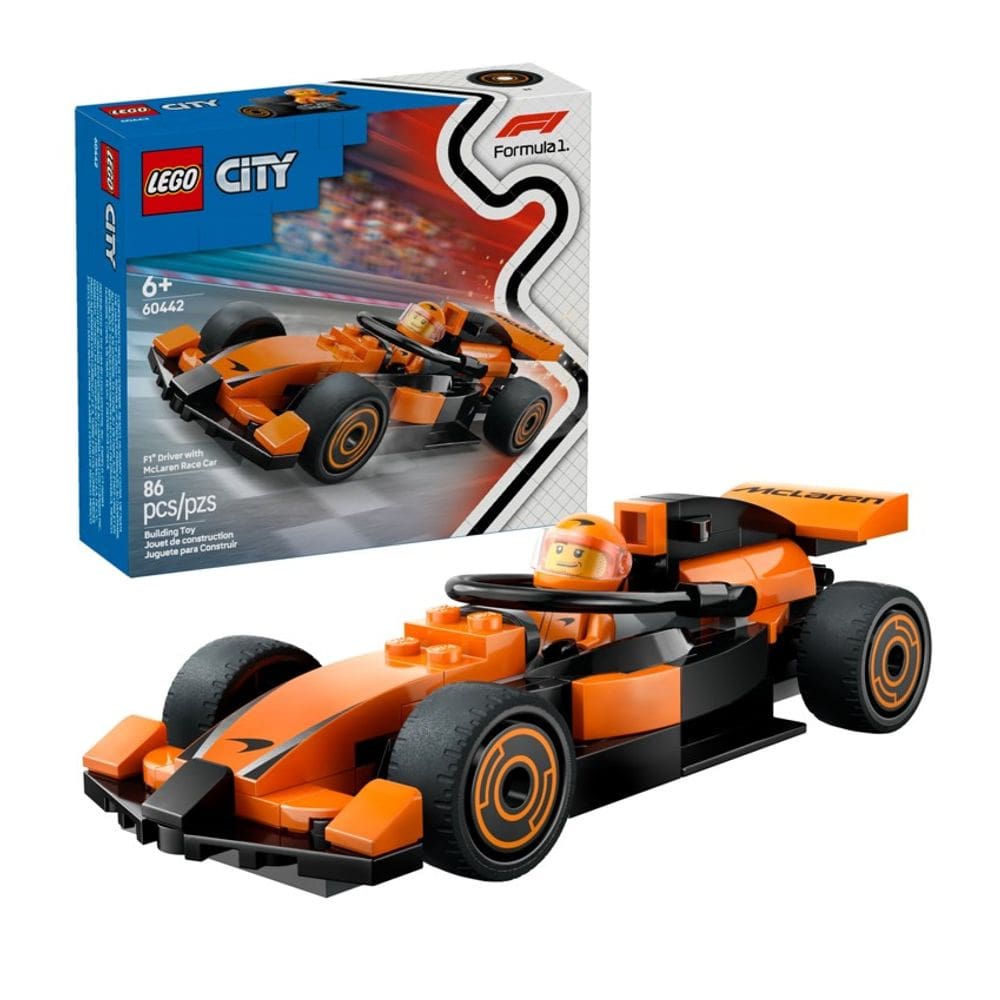 Lego City Piloto de F1 com Carro McLaren 60442