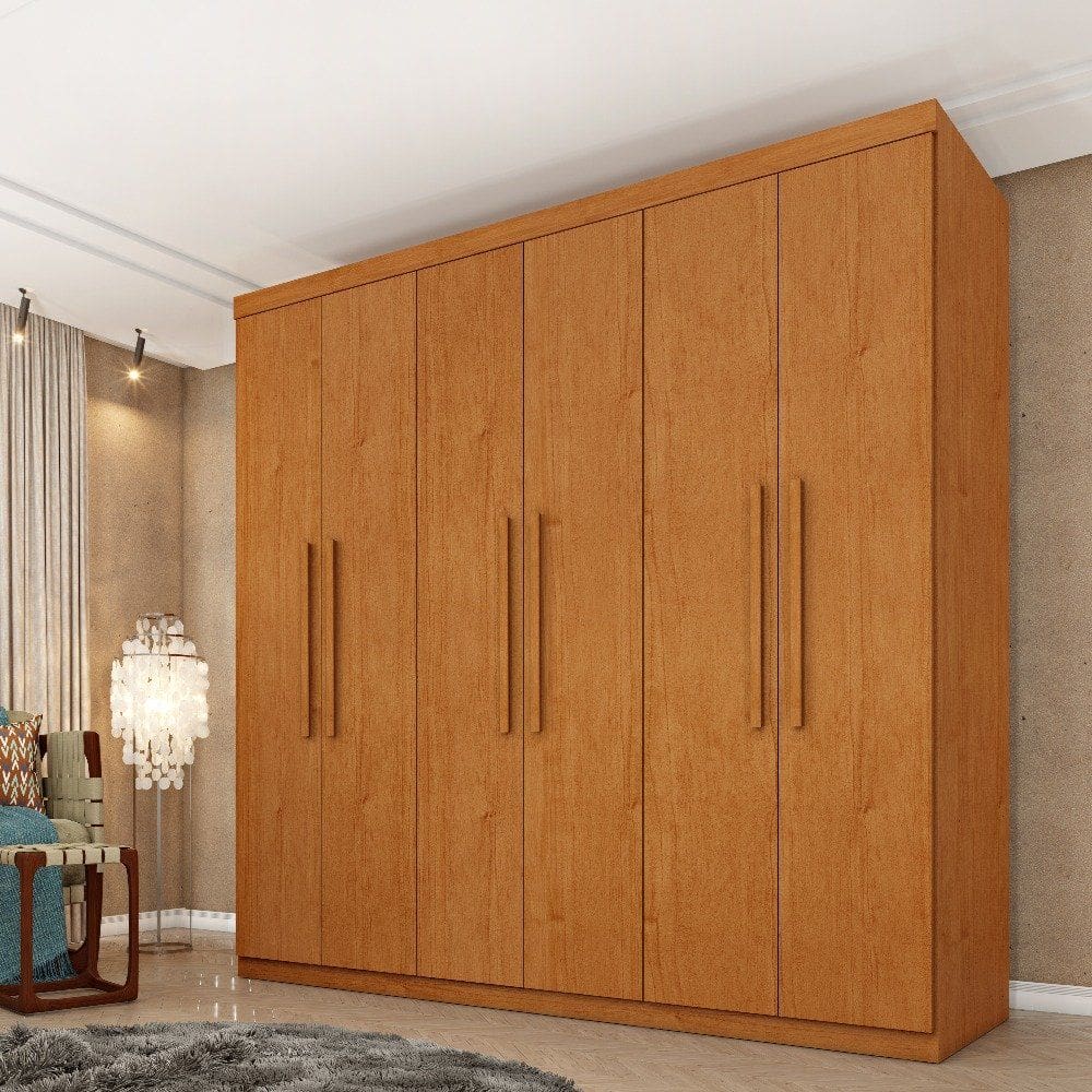 Guarda Roupa Casal 6 Portas Lagos Tcil Móveis - Cinamomo