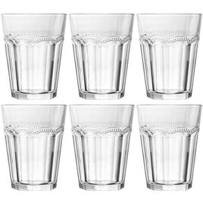 Conjunto de 6 Copos Alto de Vidro Belle Époque 275ml - Lyor