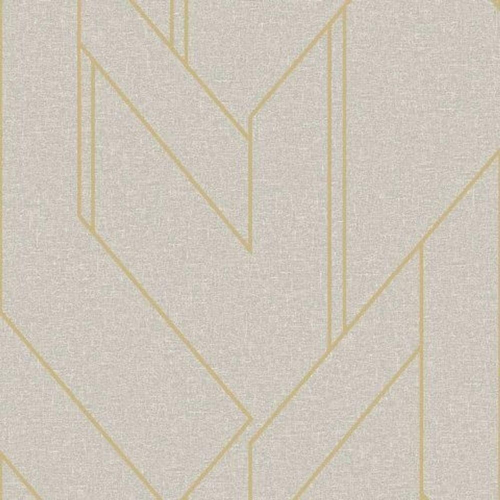 Papel De Parede Bobinex Essencial Geométrico Cinza 4304