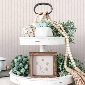 Papel De Parede Famous Garden Listrado Bege 390762