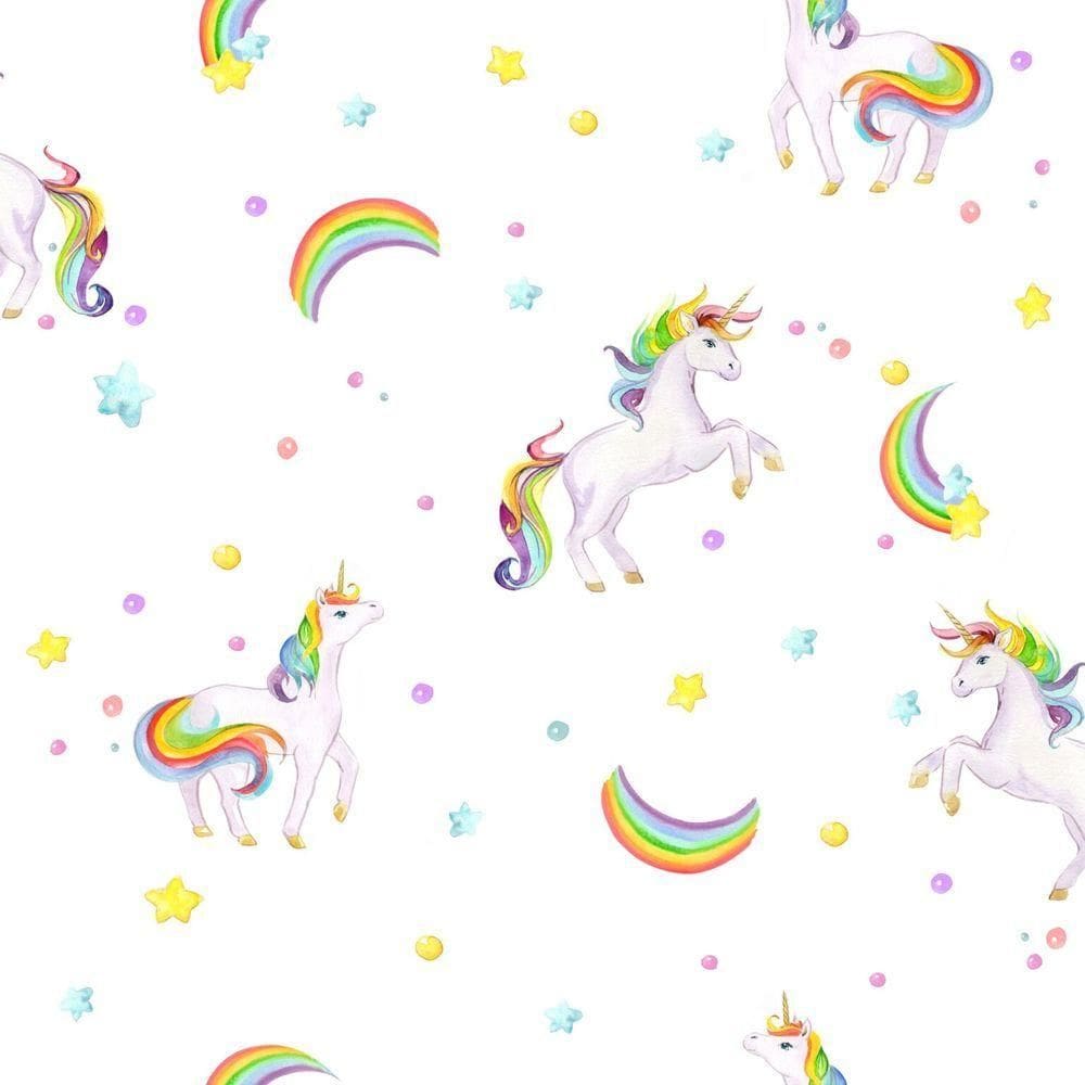 Papel De Parede Coleção Brincar Unicórnio 3630 - Rolo 10m X 0,52m