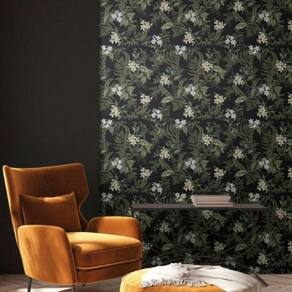 Papel De Parede Famous Garden Floral Verde 394244