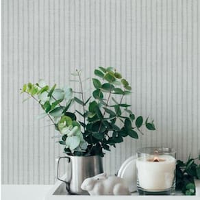 Papel De Parede Famous Garden Listrado Cinza 390763
