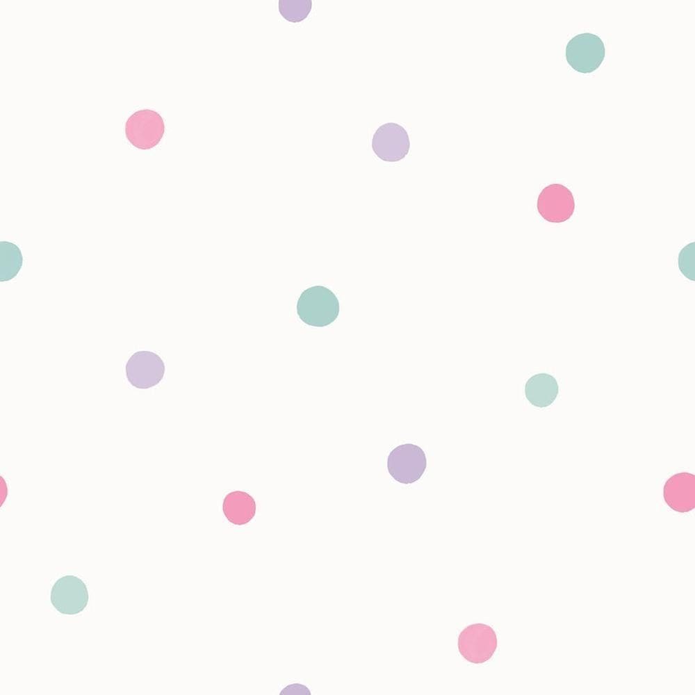 Papel De Parede Coleção Brincar Poá 3626 - Rolo 10m X 0,52m