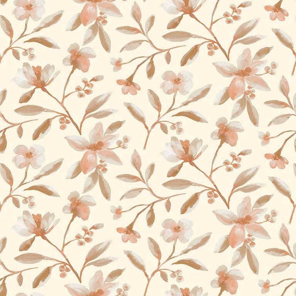 Papel De Parede Poppi Floral Pz18965 Tam. 4m²