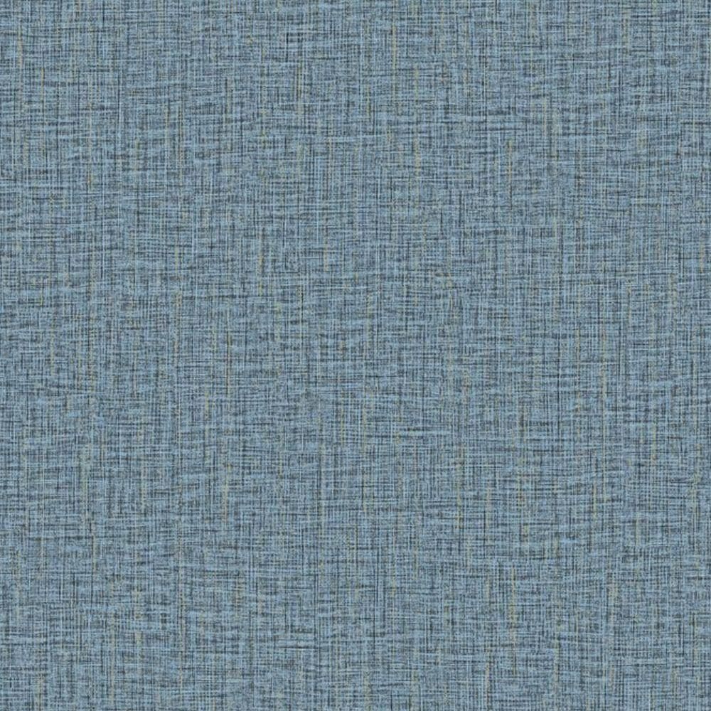 Papel De Parede Lin Aspecto Têxtil Azul Jun501