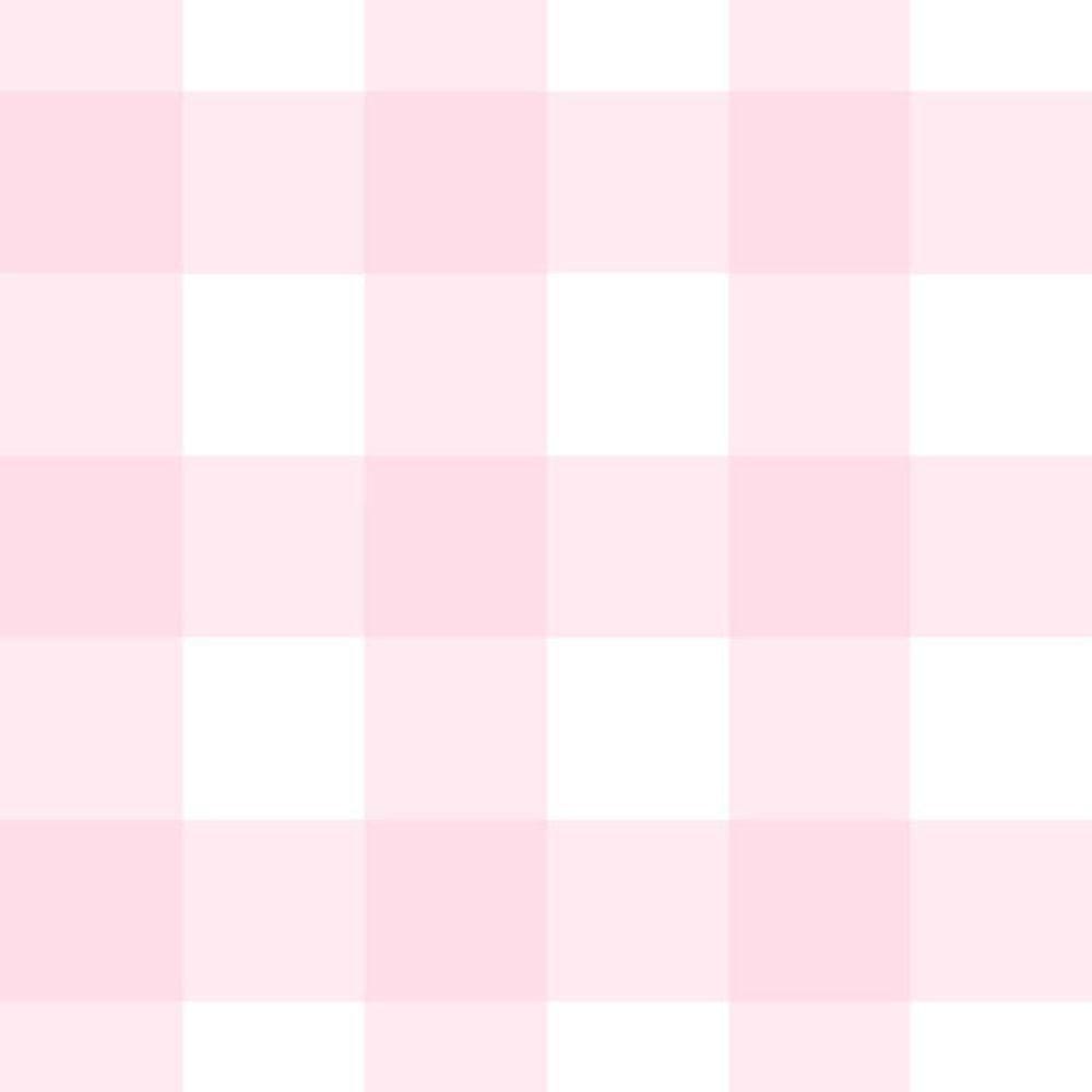 Papel De Parede Doce Estilo Xadrez Rosa 81932