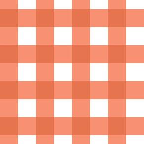Papel De Parede Doce Estilo Xadrez Laranja 82069
