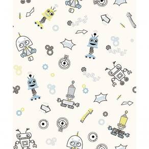 Papel De Parede Pure Kids Teens Robots Kt68451 Tam. 4m² Papel De Parede Pure Kids & Teens Robots Kt68451